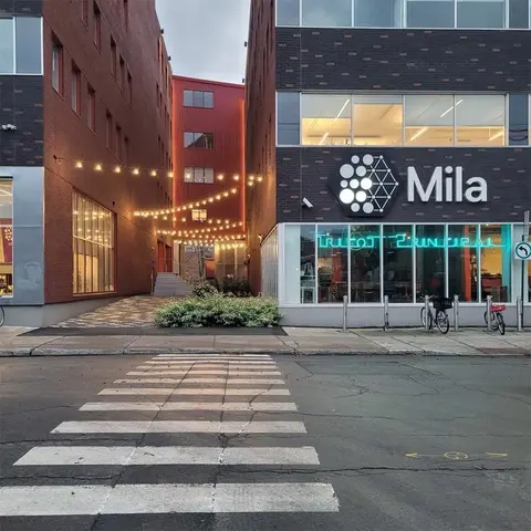 Exterior facade of the Mila building.