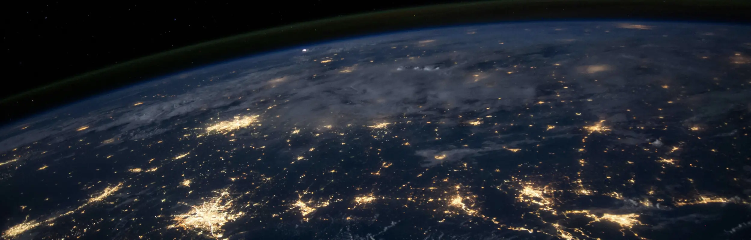 View of the Earth from space.